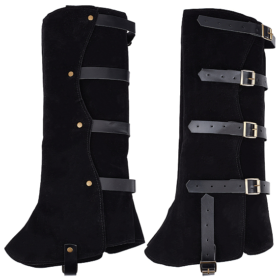 Imitation Leather Boot Cover, Leg Guards, Renaissance Medieval Viking Costume Accessories