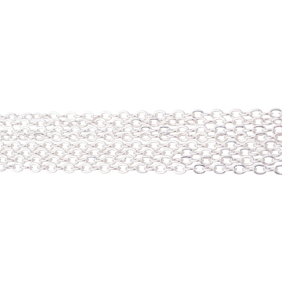 Soldered Brass Cable Chains, Lead Free, 2.5x2x0.45mm
