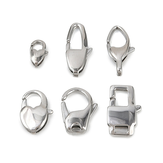 304 нержавеющая сталь застежка когтя омара, цвет нержавеющей стали