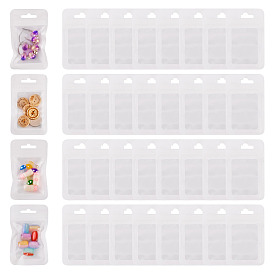 160 шт. пластиковые пакеты с застежкой-молнией «инь-ян» и видимым окошком, прямоугольные