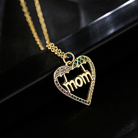 18 Позолоченное ожерелье с подвеской для мамы с чешским цирконием - идеальный подарок ко Дню матери!