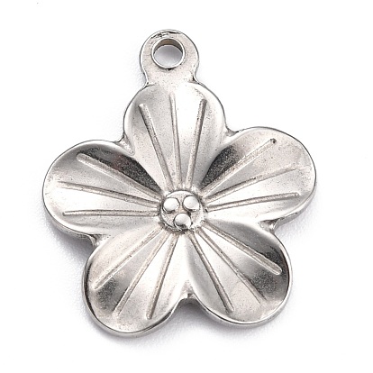 304 Edelstahl Anhänger, Blume