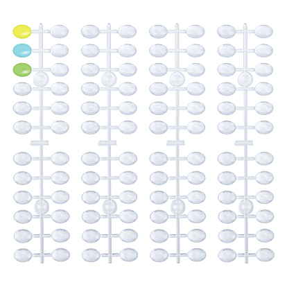 Nail Tips, Nail Polish Color Palette Display, Oval