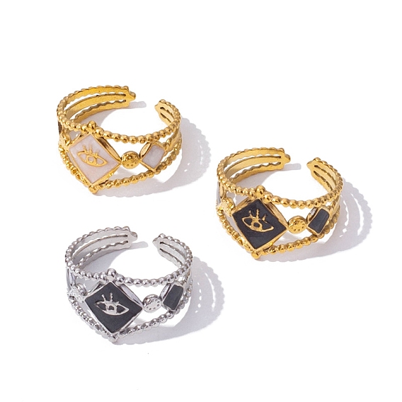 304 эмалированный ромб из нержавеющей стали с открытыми ушками для женщин