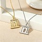 Religion 304 Stainless Steel Holy Temple Pendant Necklaces