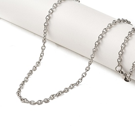 202 Stainless Steel Cable Chain Necklaces