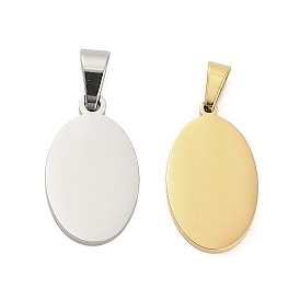 304 подвески из нержавеющей стали для штамповки заготовок, овальный шарм, ионное покрытие (ip)