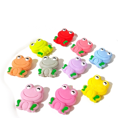 Frog Food Grade Silicone Beads, Chewing Beads For Teethers, DIY Nursing Necklaces Making