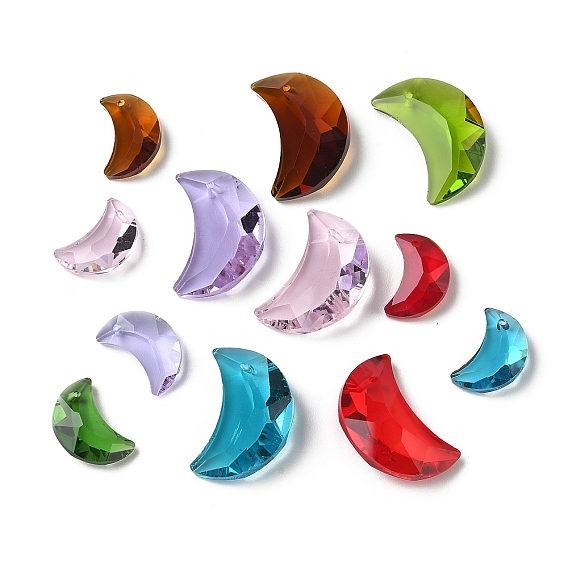 Стеклянные подвески, лунное очарование, граненые