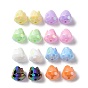 Opaque Acrylic Beads, Imitation Shell Effect