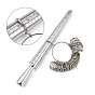 Jewelry Measuring Tool Sets, with Aluminium Ring Size Sticks Ring Mandrel and Alloy American Calibration Ring Sizers Professional Model