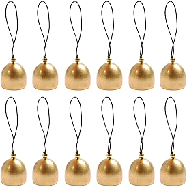 Decoraciones colgantes de campana pequeña de latón, para campanas de decoración de fiesta de árbol de navidad