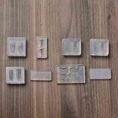 Силиконовые формы для украшения ногтей своими руками, формы для литья смолы, для уф-смолы, изготовление изделий из эпоксидной смолы, прозрачные