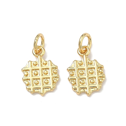 Латунные подвески, вафельные шармы, долговечный, без кадмия и без свинца, стойки покрытие