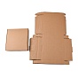 Kraft boîte de pliage de papier, carrée, boîte en carton, boîtes postales