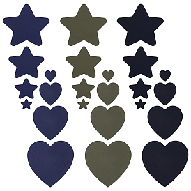 Компьютеризированная вышивка тканью утюжок на / шить на заплатках, аксессуары для костюма, звезда и сердца