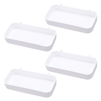 4шт. пластиковые подвесные подносы для сетчатой демонстрации, прямоугольные