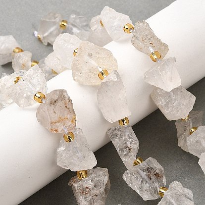 Сырой грубый натуральный кристалл кварца, горного хрусталя, самородки