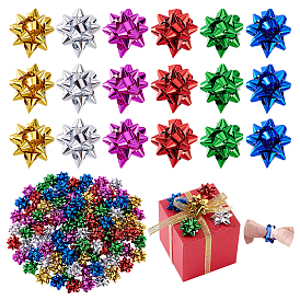 120 шт. 6 цветные пластиковые рождественские украшения, звездные цветы