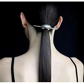 Simple design metal hairpin women's modern high-end hairpin hairpin on the back of the head hair accessories