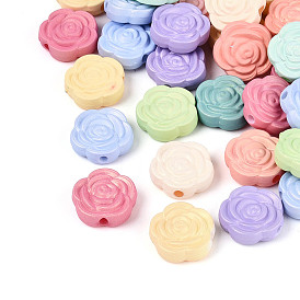 Непрозрачные акриловые бусины, цветок