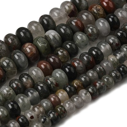 Природные африканские гелиотроп бисер пряди, рондель