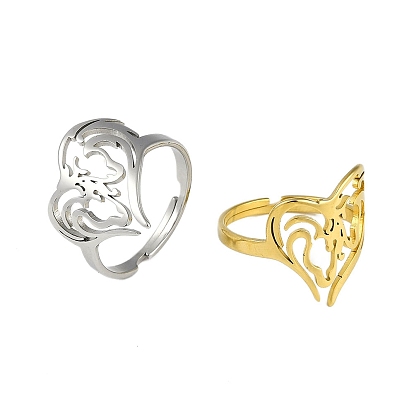 201 регулируемые кольца из нержавеющей стали для женщин, лошадь