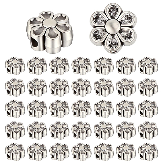 6 Нити из тибетских цветочных бусин в виде звездочек