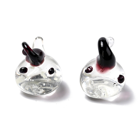 Handmade Lampwork Pendants, Cartoon Animal