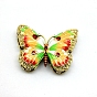 Butterfly Alloy Enamel Jewelry Storage Box, with Magnetic Clasps, Home Decoration