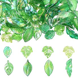 80 шт. 8 Цвета УФ-покрытие акриловые подвески, лист