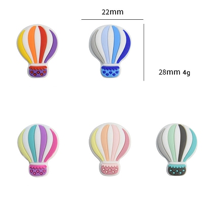 Hot Air Balloon Food Grade Eco-Friendly Silicone Beads