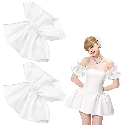 1 пара рукавов-буфов из полиэстера для невесты