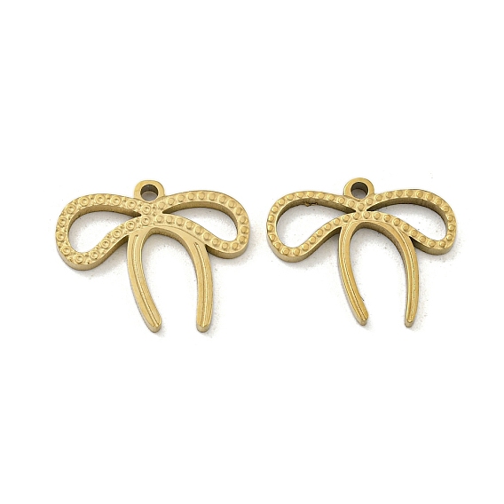 Ионное покрытие (ip) 316 l подвески из хирургической нержавеющей стали, без никеля , лазерная резка, очарование бантом