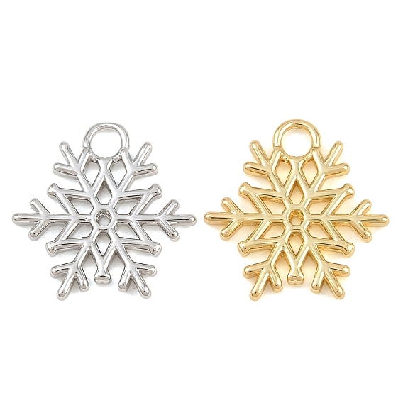 Weihnachts-Messing-Charms, Schneeflockenzauber