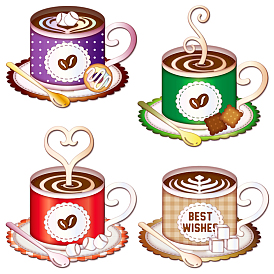 Трафареты для резки кофе из углеродистой стали, для diy scrapbooking, Фотоальбом, декоративная бумага для тиснения, цвет нержавеющей стали