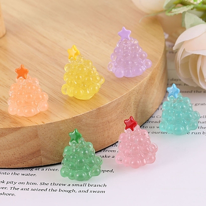 Елочные фигурки из светящейся смолы, светящиеся в темноте украшения, для украшения дома