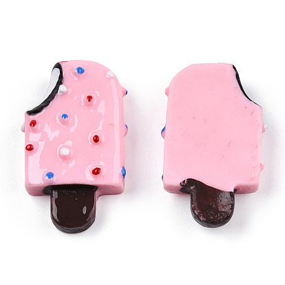 Cabuchones de resina, helado