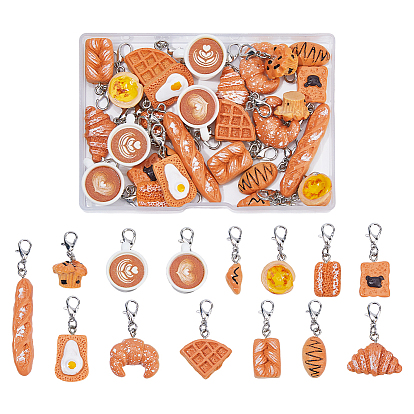 27 шт. 14 маркеры стежков из смолы, Сплав с застежками когтя омара