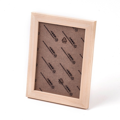 Твердые деревянные фоторамки, стеклянные картинки, для настольной фоторамки, прямоугольные