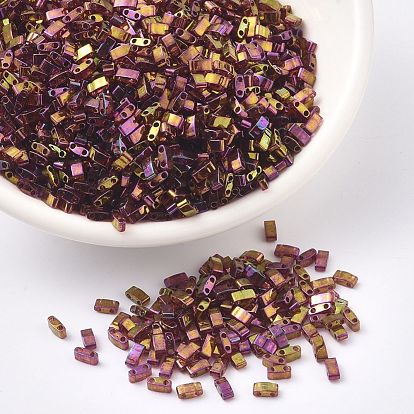 MIYUKI Half TILA Beads, Japanese Seed Beads, 2 Hole, Gold Luster