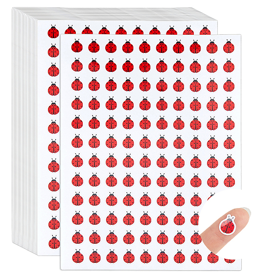26 листы бумажных наклеек, самоклеящиеся наклейки, коровка