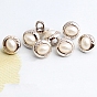 ABS Plastic Shank Buttons, with Plastic Imitation Pearl, for Garment Accessories