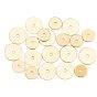 400Pcs 2 Style Brass Spacer Beads, Long-Lasting Plated, Disc