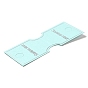 Folding Paper Display Card with Word Stainless Steel, Used For Necklaces and Bracelets
