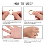 8Pcs 8 Sizes Plastic Invisible Ring Size Adjuster, Fit 1~10mm Width Rings