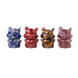 Gemstone Display Decorations, Resin Home Office Decorations, Fox