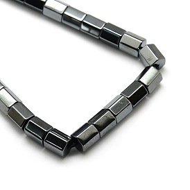 Non-magnetic Synthetic Hematite Hexagon Beads Strands, Grade AA