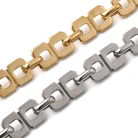 304 цепи прямоугольные звенья нержавеющие, несварные, ионное покрытие (ip)