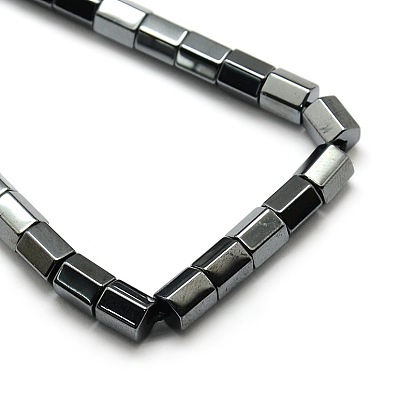 Non-magnetic Synthetic Hematite Hexagon Beads Strands, Grade AA